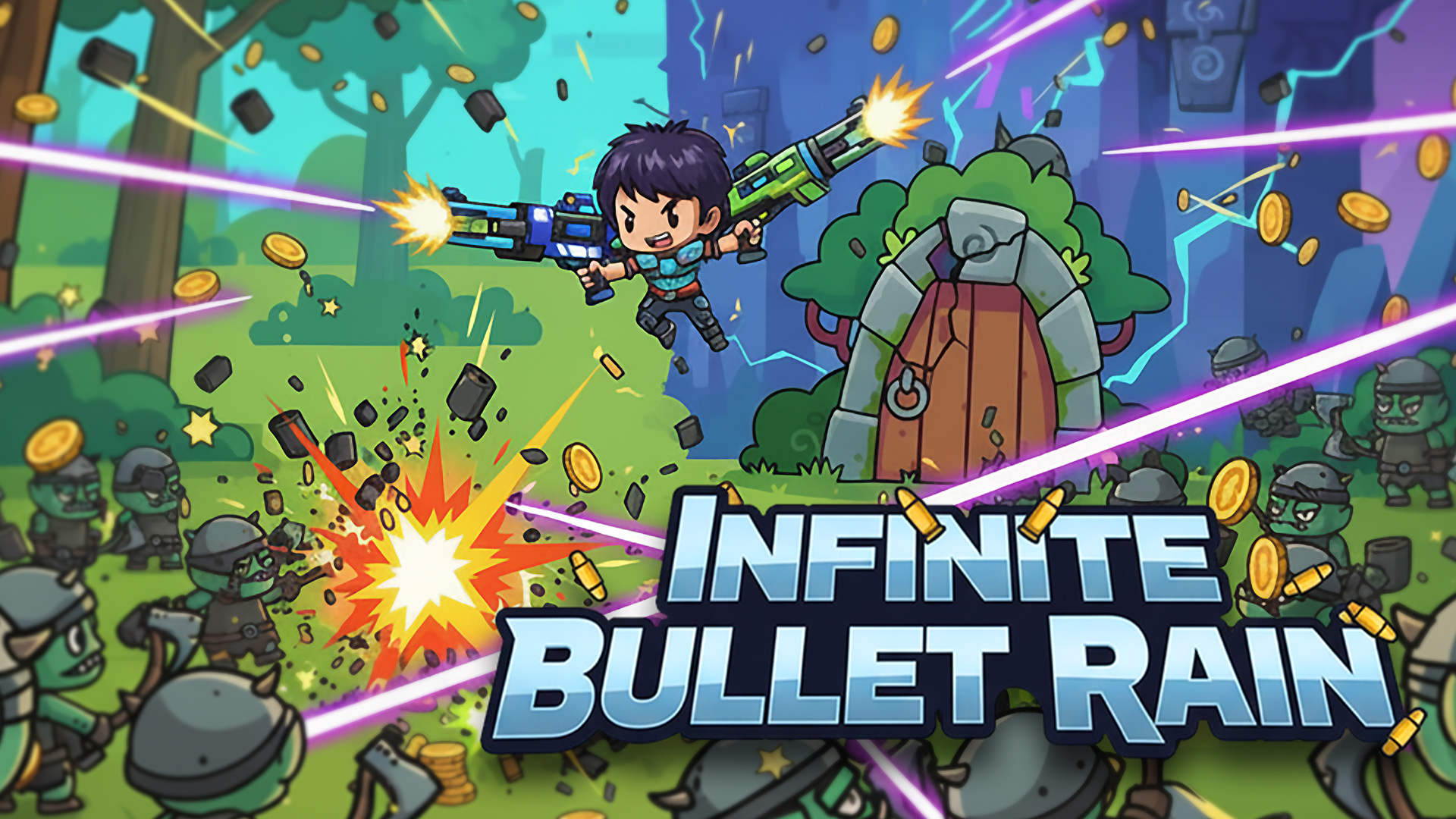 Unbegrenzte Verteidigungslinie für Kugelhagel